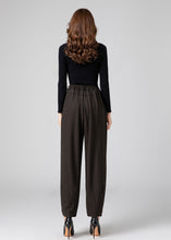 Load image into Gallery viewer, Wool Harem Pants, Long Wool Pants Women C3588
