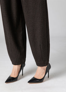 Wool Harem Pants, Long Wool Pants Women C3588