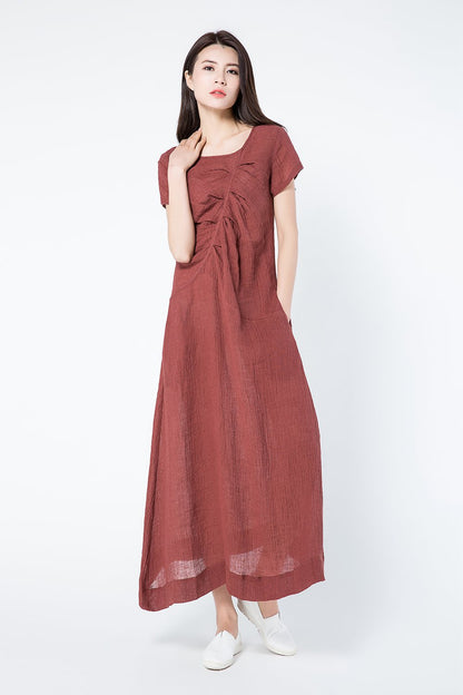 Maxi summer plus size dress women c1085