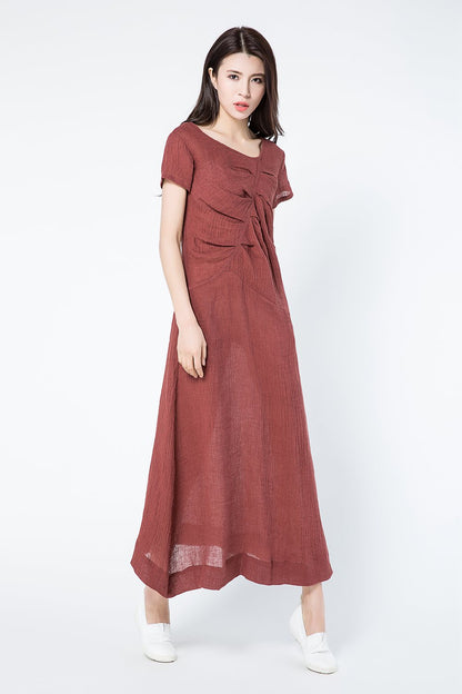 Maxi summer plus size dress women c1085