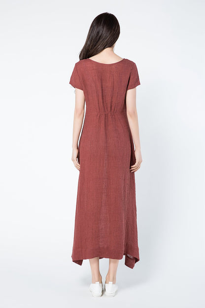 Maxi summer plus size dress women c1085