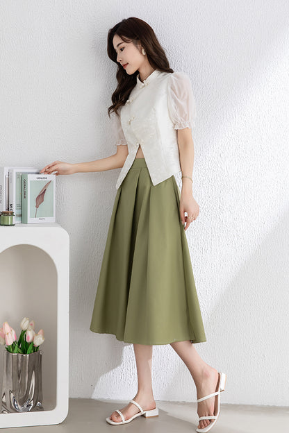 Women's Summer White Tops C3316
