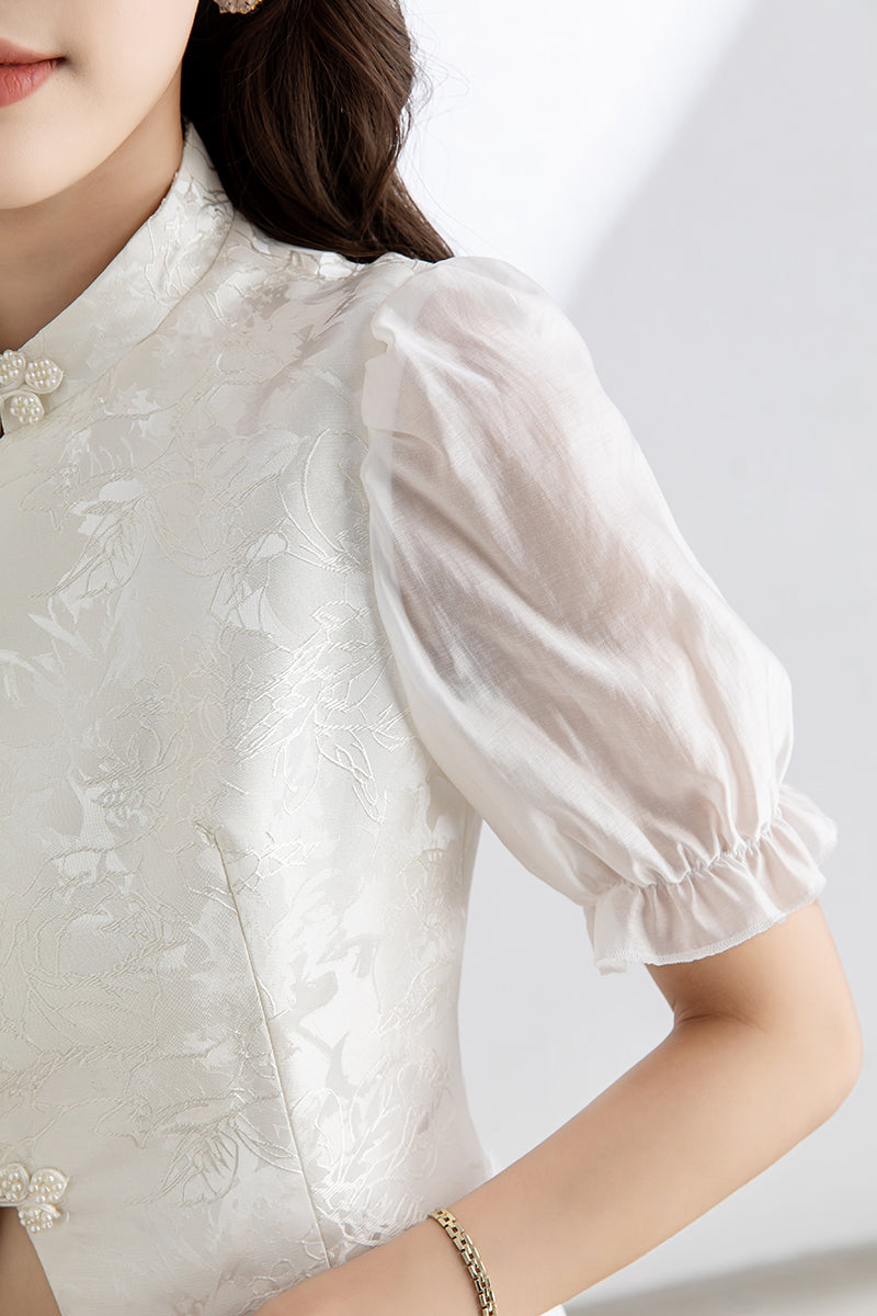 Women's Summer White Tops C3316