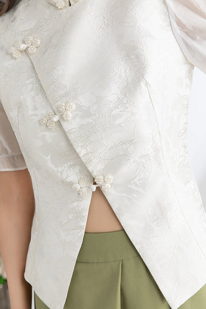 Women's Summer White Tops C3316
