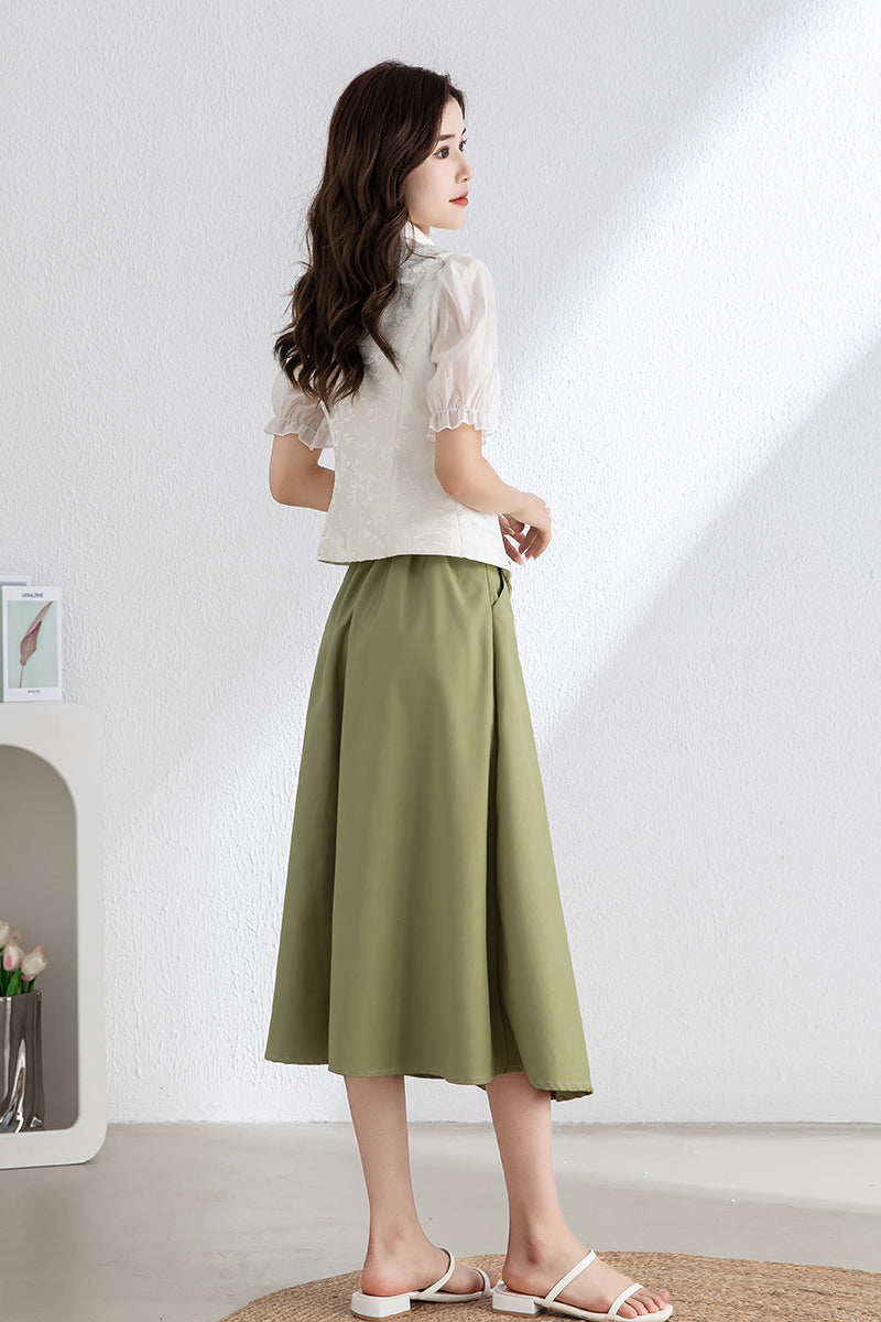 Women's Summer White Tops C3316