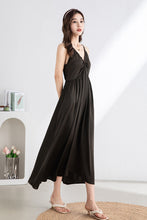 Load image into Gallery viewer, Women&#39;s Dark Coffee Slip Dress C3319
