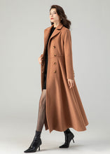 Load image into Gallery viewer, double breasted winter wool coat for women C3620
