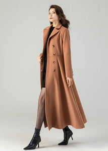 double breasted winter wool coat for women C3620