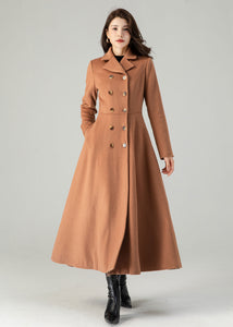 double breasted winter wool coat for women C3620