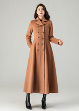 Load image into Gallery viewer, double breasted winter wool coat for women C3620
