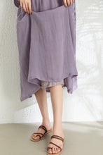 Load image into Gallery viewer, Women&#39;s Summer Loose Ramie Dress C3292
