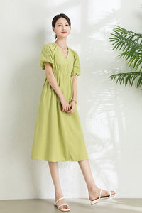 Summer Green Midi Dress C3293