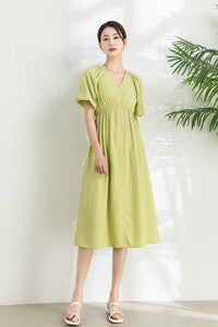 Summer Green Midi Dress C3293