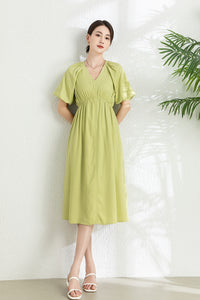 Summer Green Midi Dress C3293