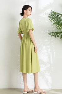 Summer Green Midi Dress C3293
