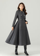 Load image into Gallery viewer, Long Wool Coat, Hooded Wool Coat, Winter Wool Coat C3704
