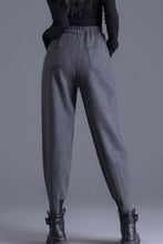 Load image into Gallery viewer, womens winter wool pants with loose fitting legs C3435
