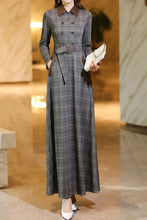 Load image into Gallery viewer, Women&#39;s Autumn Plaid Dress  C3638
