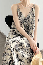 Load image into Gallery viewer, Women&#39;s summer V-neck drawstring dress C3366
