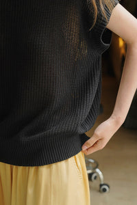 Summer loose casual knit vest C3364