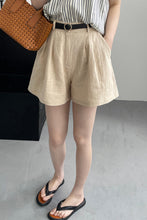 Load image into Gallery viewer, Summer cotton and linen wide leg shorts C3398
