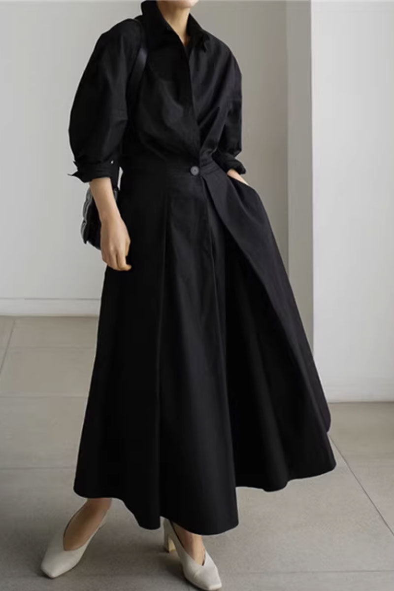 Loose fitting womens dresses with elastic waist C3486