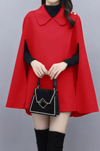 Short wool cape for women, winter outwear C3660
