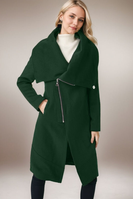 Winter Wool Asymmetrical Coat C4559