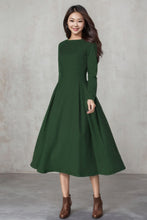 Load image into Gallery viewer, Princess Long winter wool dress C4334
