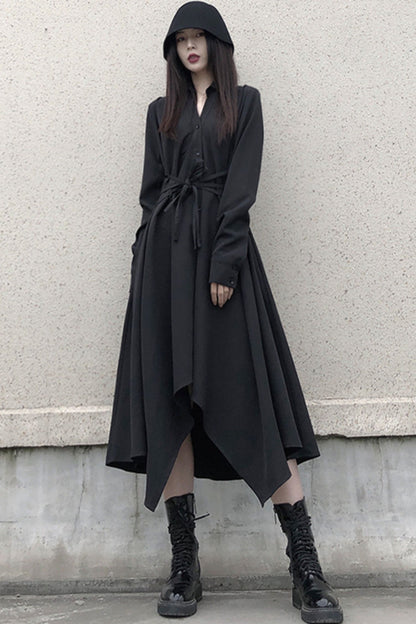 Long sleeves irregular spring dress women C3482