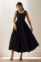 Load image into Gallery viewer, Summer Women&#39;s Black Sleeveless Dress C4129
