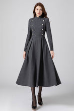 Load image into Gallery viewer, Wool Maxi Winter Wool Dress Women C3579
