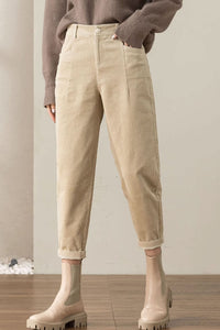 Women's Corduroy Pants, Autumn Pants, Womens Oversized Trousers C3510