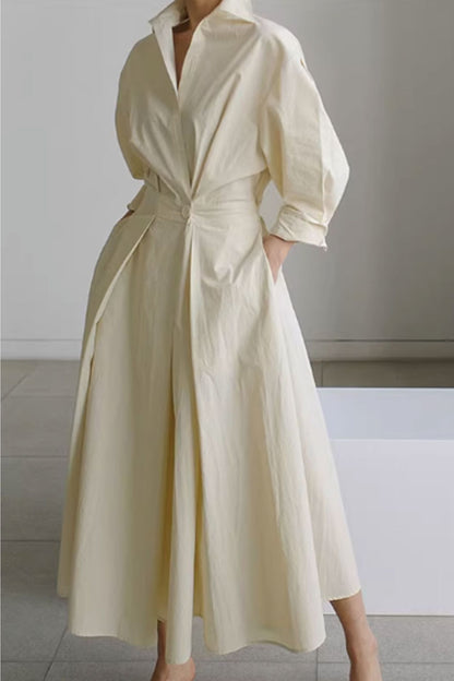Loose fitting womens dresses with elastic waist C3486