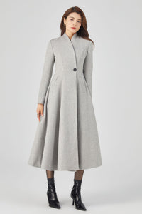 Retro Long Wool Coat, Long Wool Princess Coat C3678