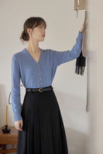 Load image into Gallery viewer, high waist midi wool winter skirt women  C3426
