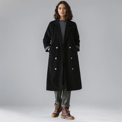 Plus Size Corduroy Jacket, Autumn Coat, Women Outerwear C5147