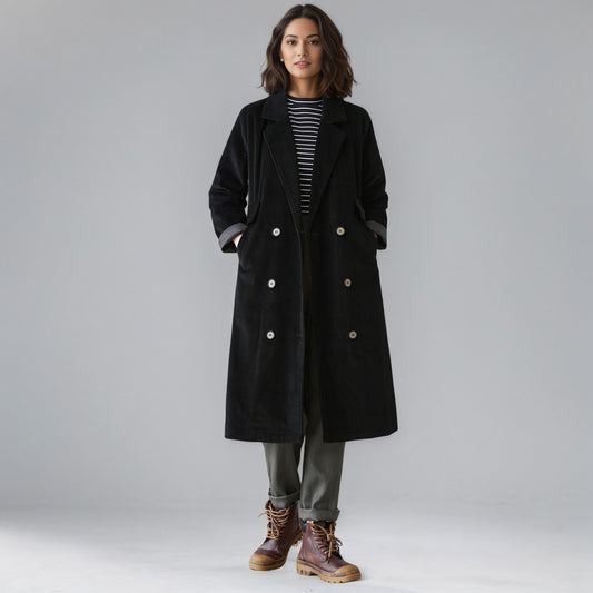 Plus Size Corduroy Jacket, Autumn Coat, Women Outerwear C5147