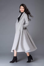 Load image into Gallery viewer, vintage inspired long wool princess coat C2923
