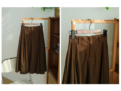 Midi corduroy womens skirts TT5042