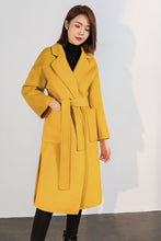 Load image into Gallery viewer, Oversized wrap wool coat C1747
