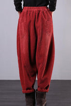 Load image into Gallery viewer, Women Oversize Casual Corduroy Pants C2982

