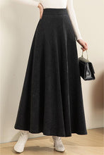 Load image into Gallery viewer, A-Line Maxi Wool Skirt C3074#
