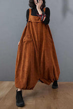 Load image into Gallery viewer, Women Casual Loose Corduroy Overalls C2986
