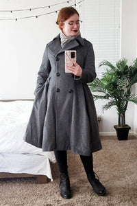 Double Breasted Princess Wool Coat C2780