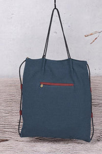Contrasting color women's casual shoulder canvas bag  CYM022-190104