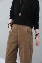 Load image into Gallery viewer, Casual Loose Women Corduroy Pants C4313
