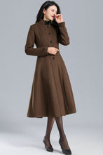Load image into Gallery viewer, Vintage Inspired Single Breasted Coat Women C2465
