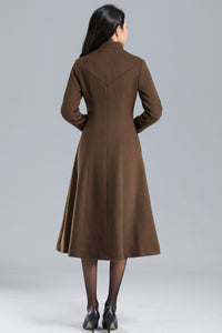 Vintage Inspired Single Breasted Coat Women C2465