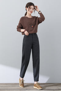 Autumn Winter Casual Wool Pants C3015